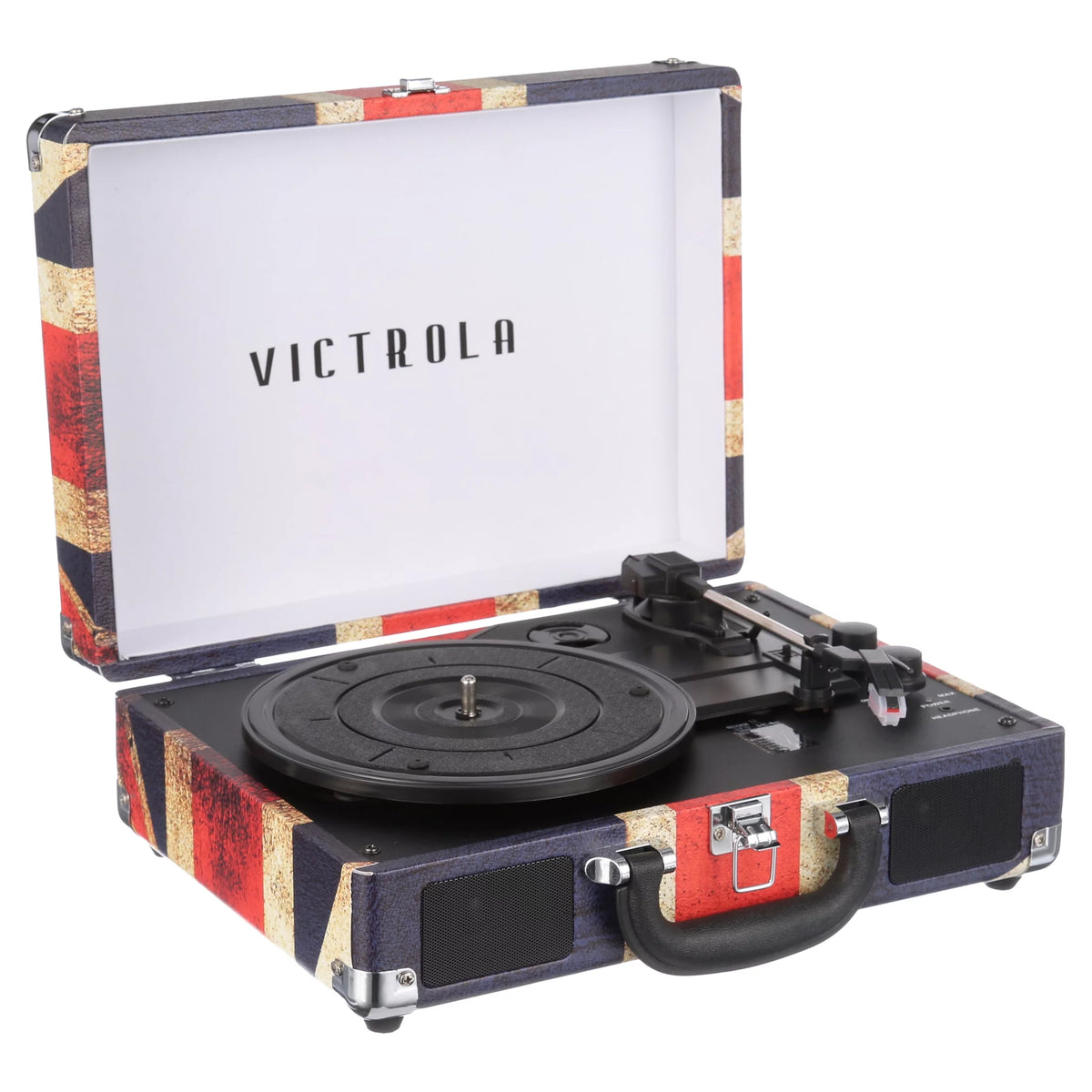 Bluetooth Suitcase Record Player with 3-speed Turntable P381935
