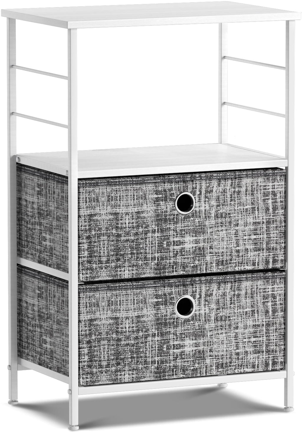 2 Drawer Nightstand with Shelf O45980