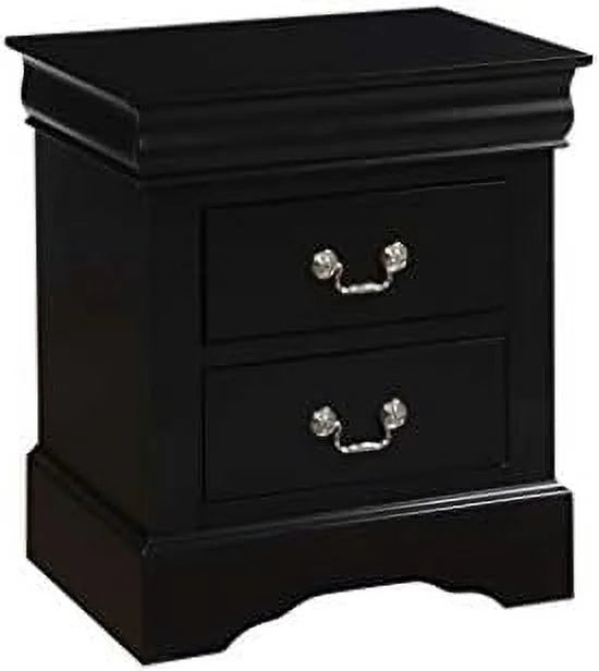 Small Wooden Nightstand with 2 Drawers P108000