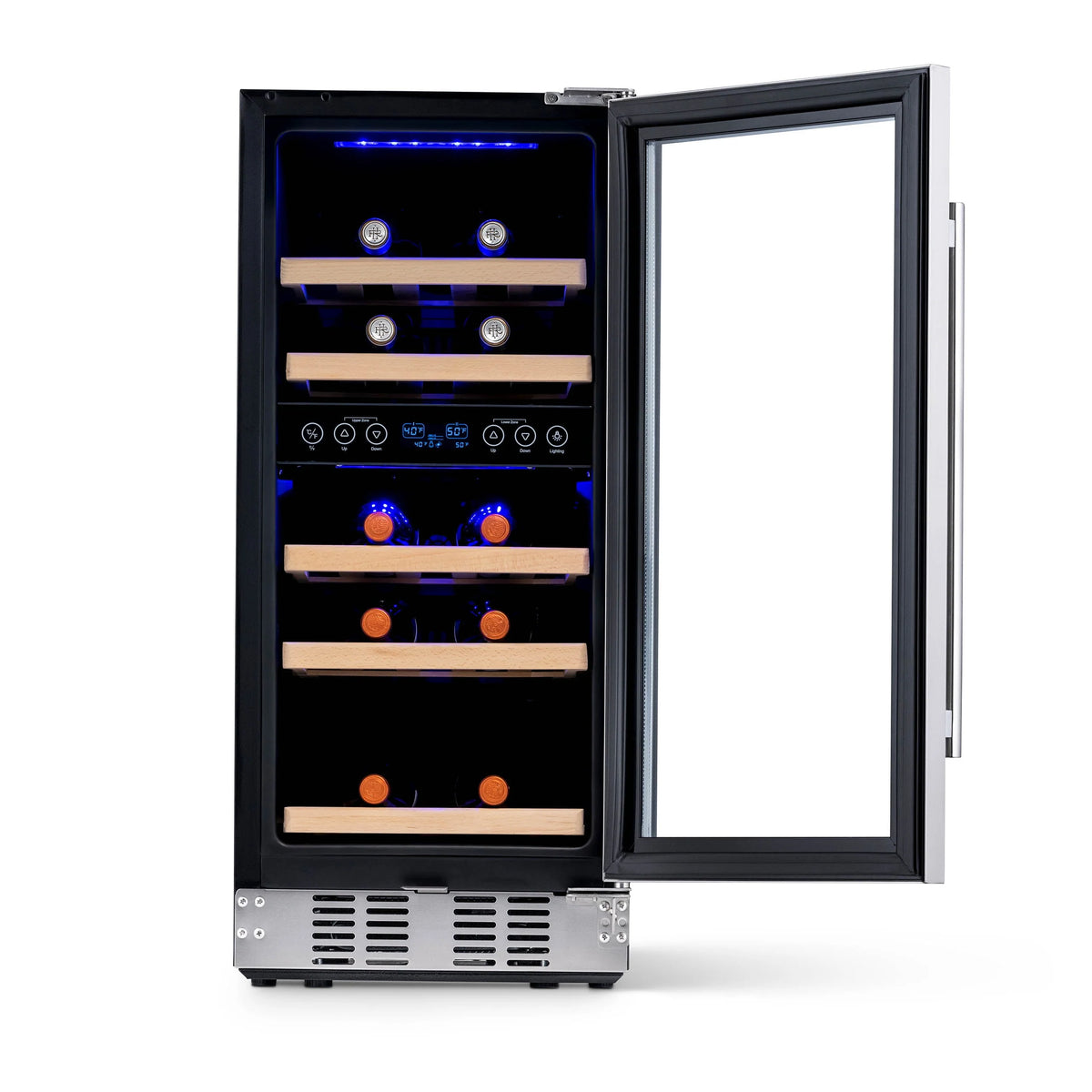 29 Bottle Dual Zone Stainless Steel Wine Refrigerator D547