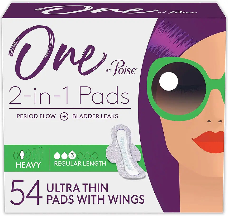 Feminine Pads with Wings, Regular, 54 Count C850354