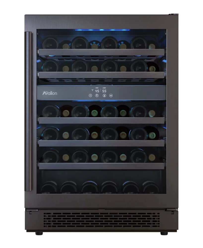 24 Bottle Capacity Dual Zone Wine Cooler Stainless Steel A99902