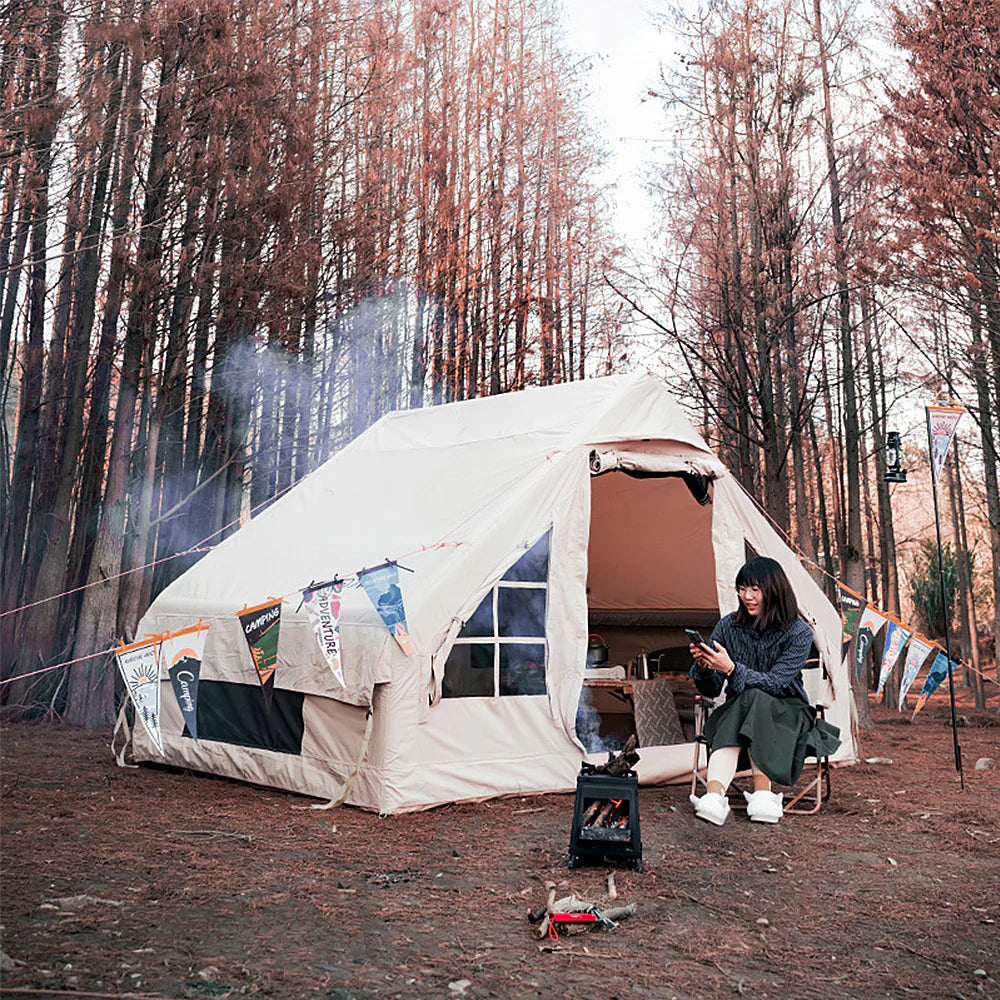 Inflatable Camping Tent with Pump, 4 Season Waterproof T713629