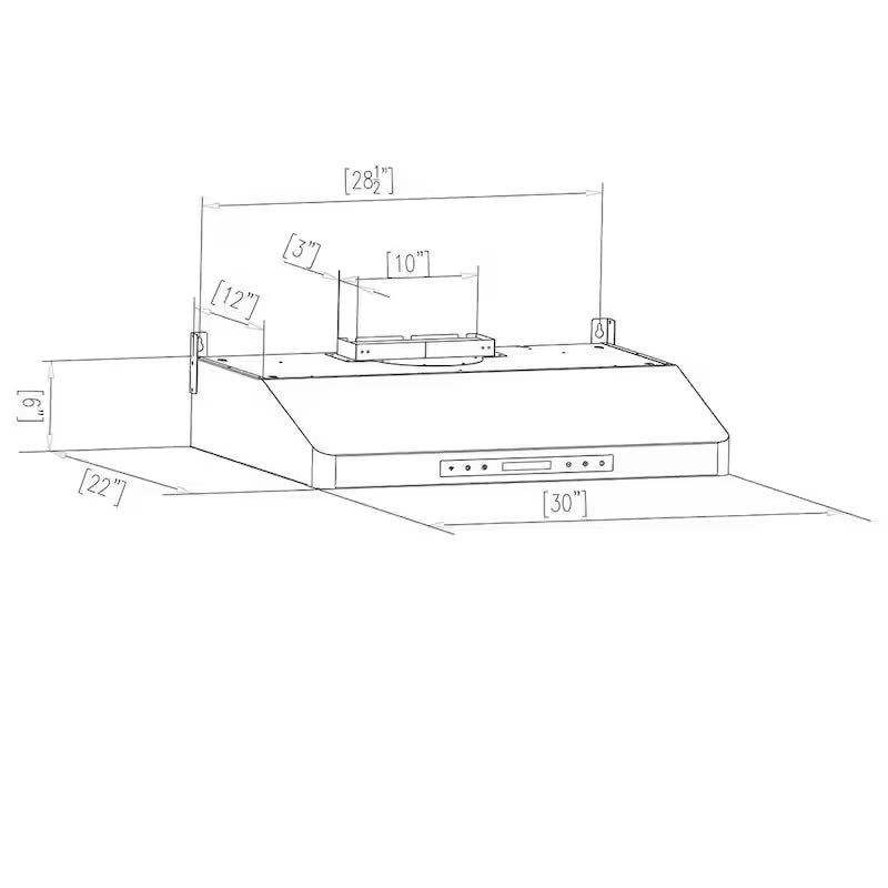 30 in. Stainless Steel Under Cabinet Range Hood K21446