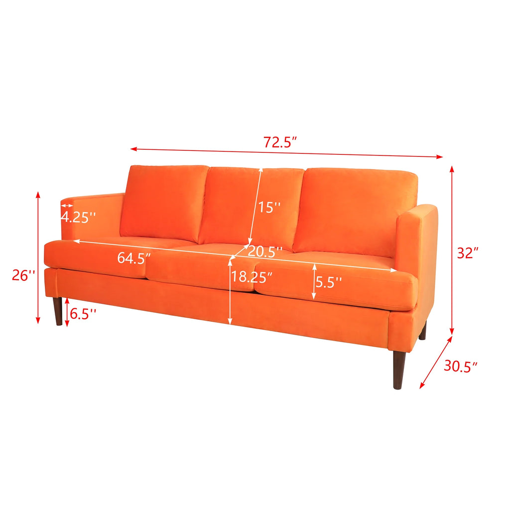 Modern Velvet 3 Seat Sofa P269