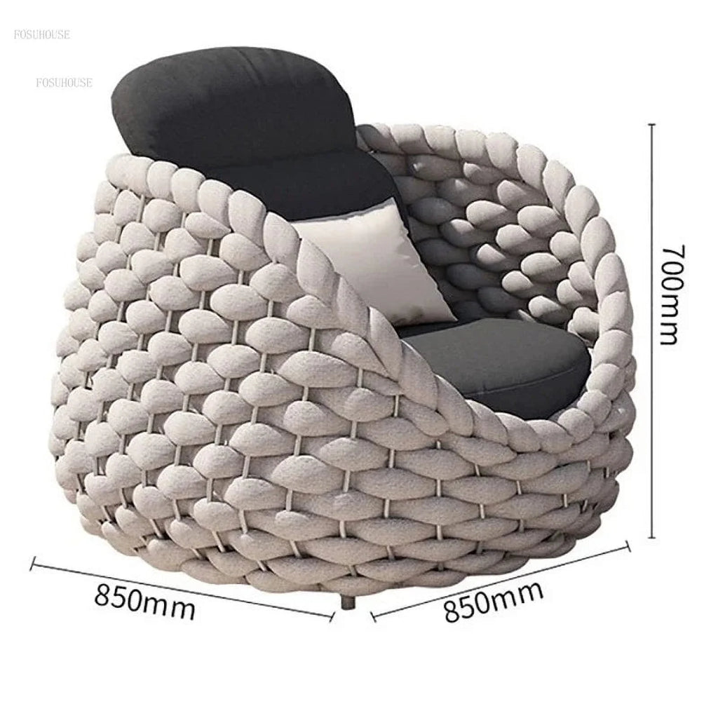 Rattan Chair with Backrest L344871