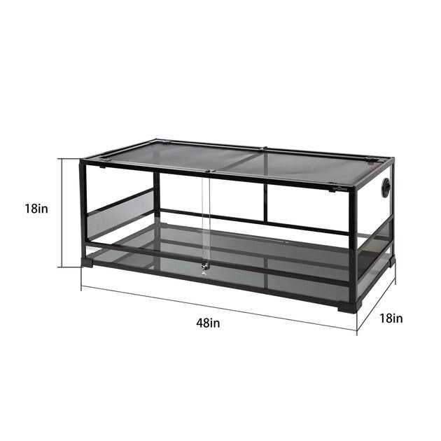 Glass Reptile Terrarium with Sliding Doors I857255