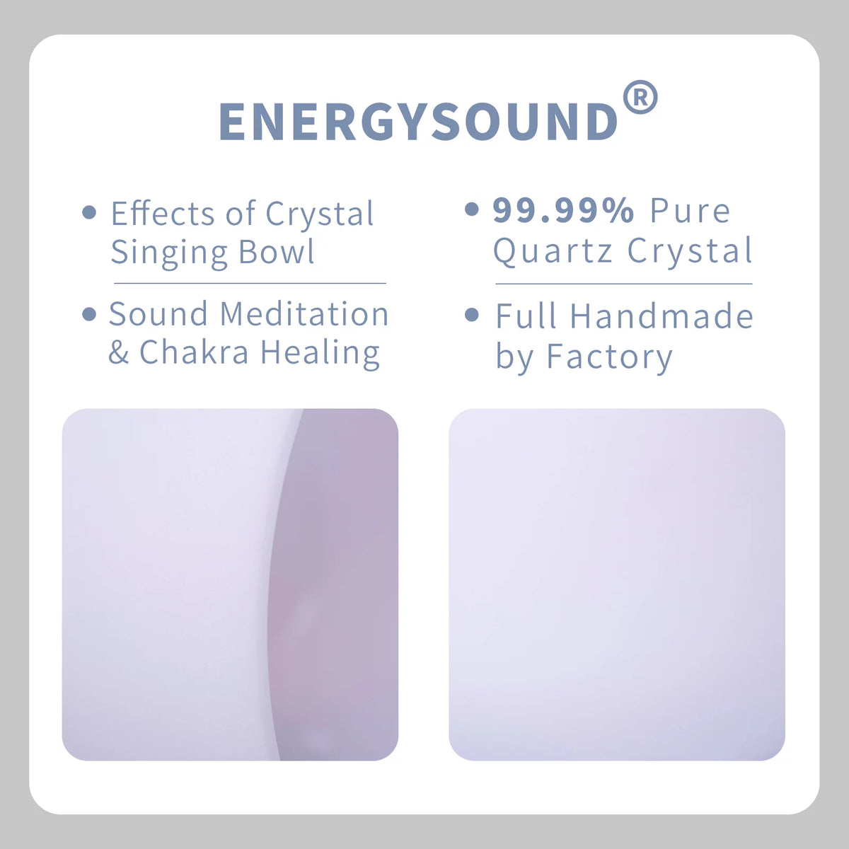 Frosted Heart Chakra Quartz Crystal Singing Bowl 8 inch O564355