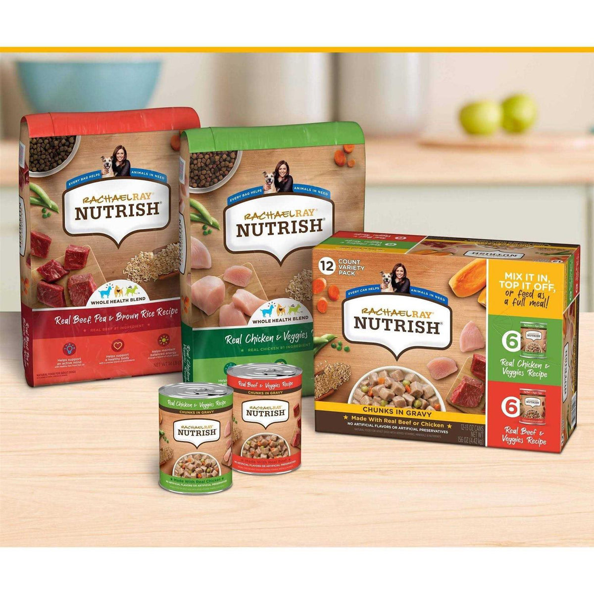 Real Chicken & Vegetable Recipe Dry Dog Food T768382