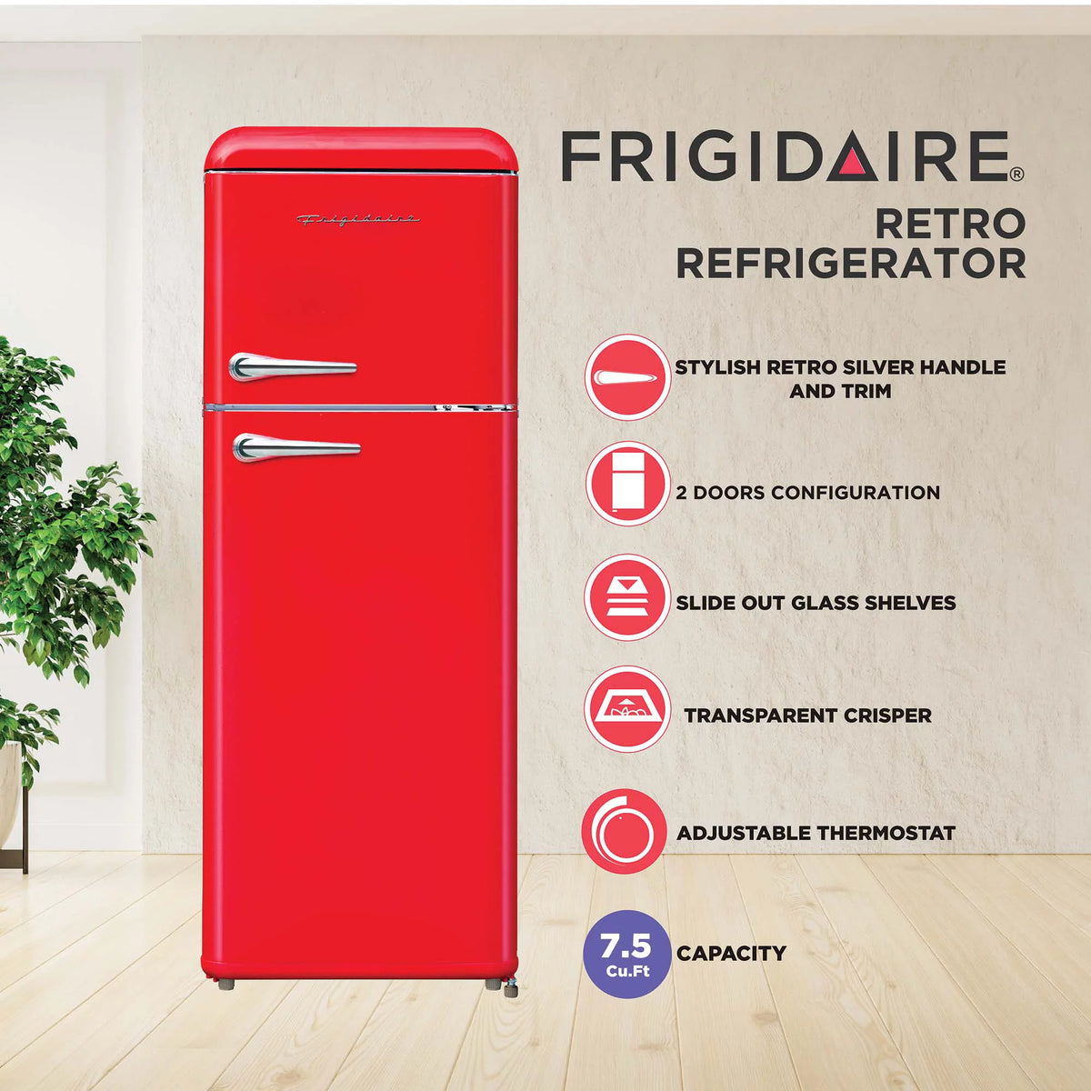 7.5 Cu. Ft. Top Freezer Refrigerator H1316