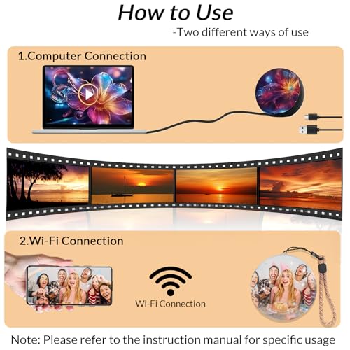 Crystal Ball Video Player Lamp W600