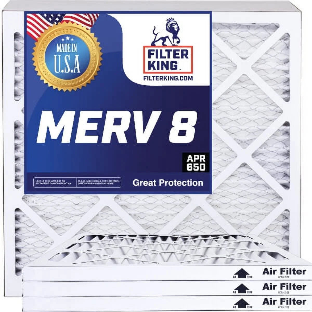 33x66x1 MERV 8 Pleated HVAC Air Filter 4-Pack P313865