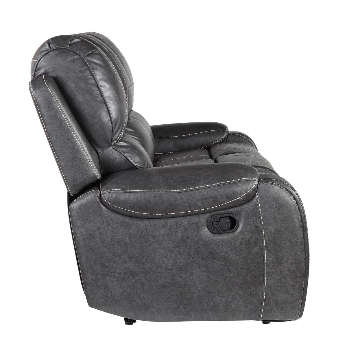 Manual Recliner Sofa Grey A83058
