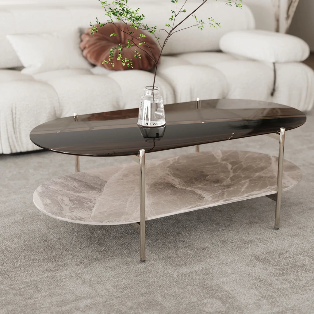 Glass 2-Tier Coffee Table M4426