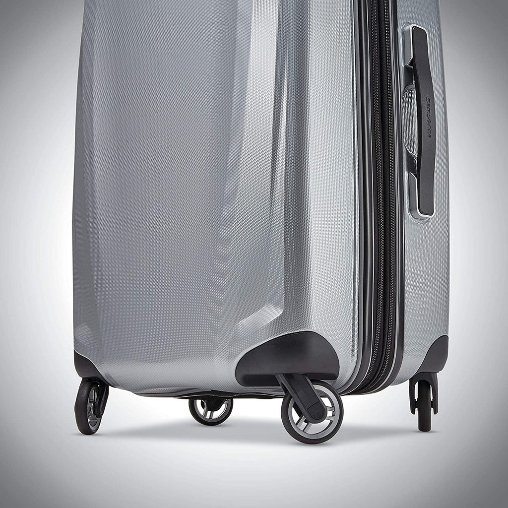 Hardside Luggage with Spinners 2-Piece Set Silver R4373