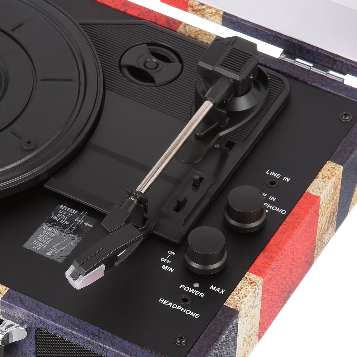 Bluetooth Suitcase Record Player with 3-speed Turntable P381935