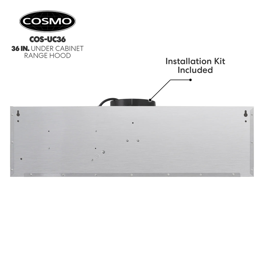 36" 380 CFM Ducted Under Cabinet Range Hood Stainless Steel G1548