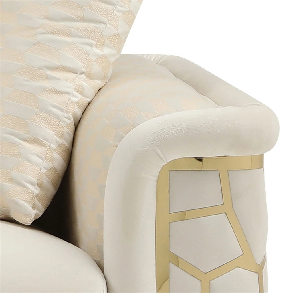 Ivory Loveseat U2062