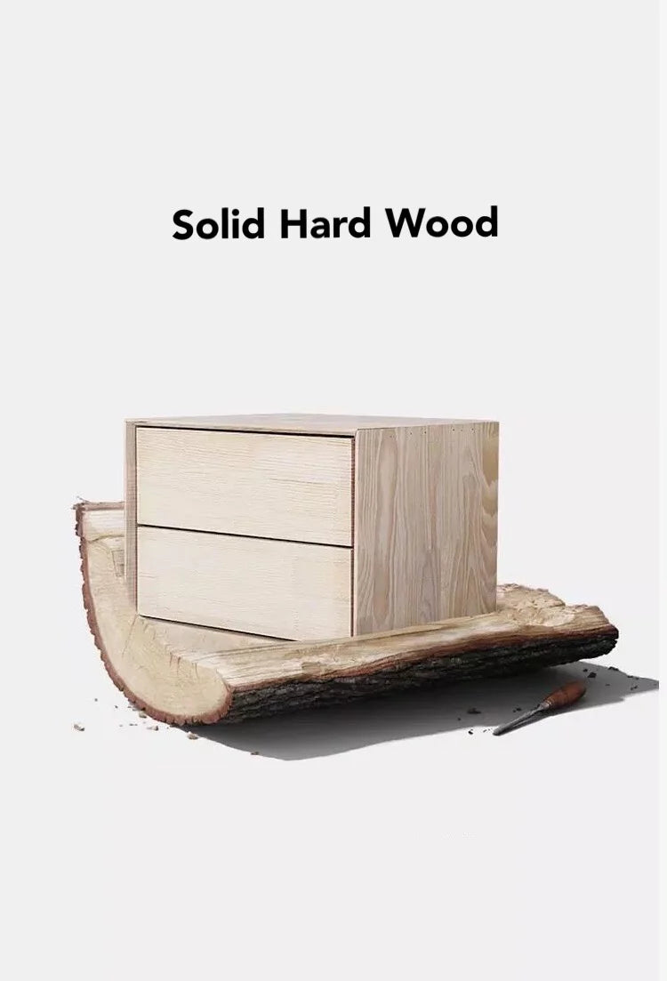 Solid Wood 3 Drawer Nightstand T339