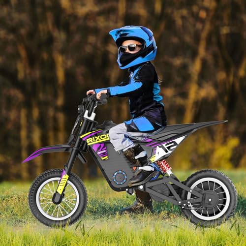 Kids Electric Dirt Bike 25KM/h Adjustable Speed Black T49844