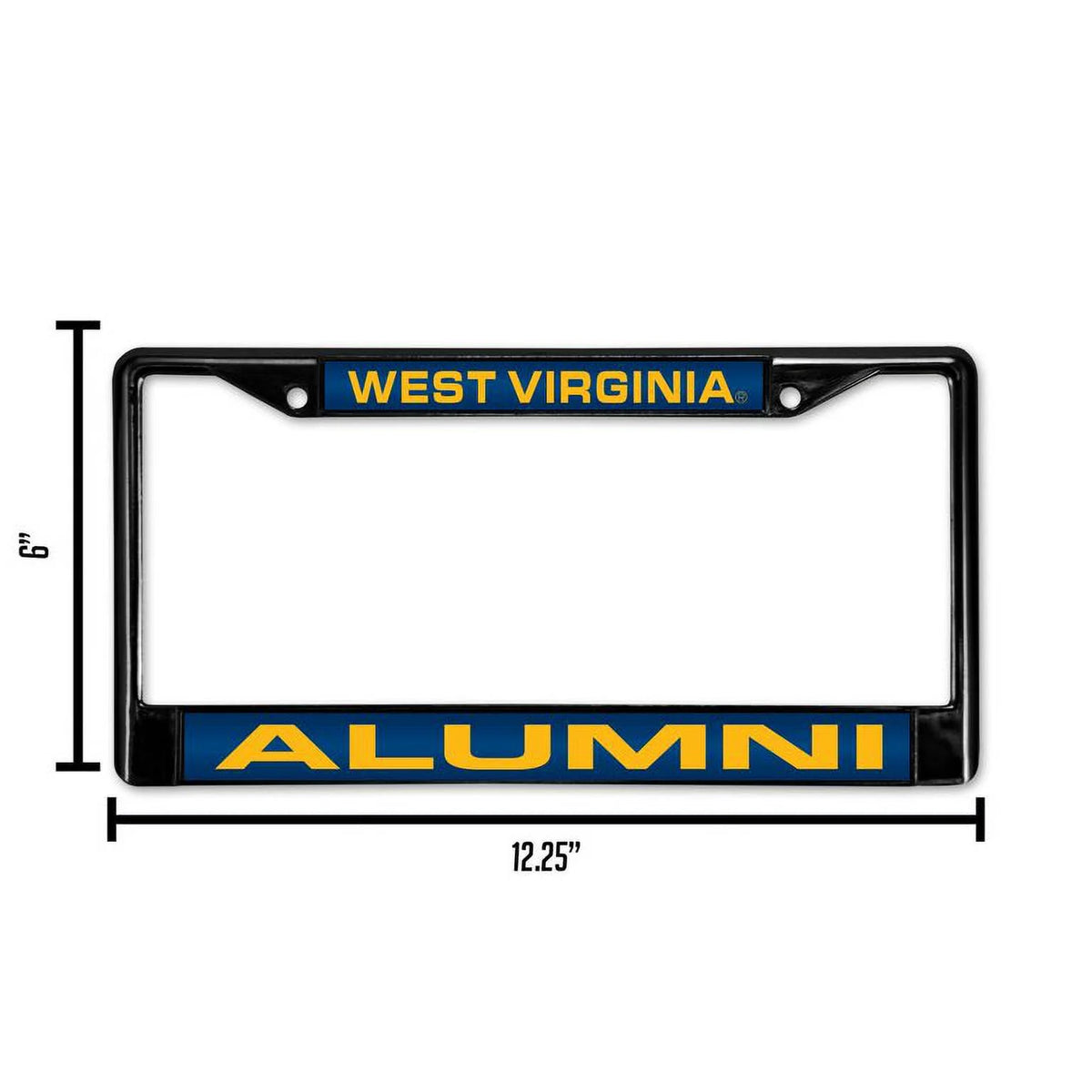 Black Metal Set of 2 License Plate Frames Q236310