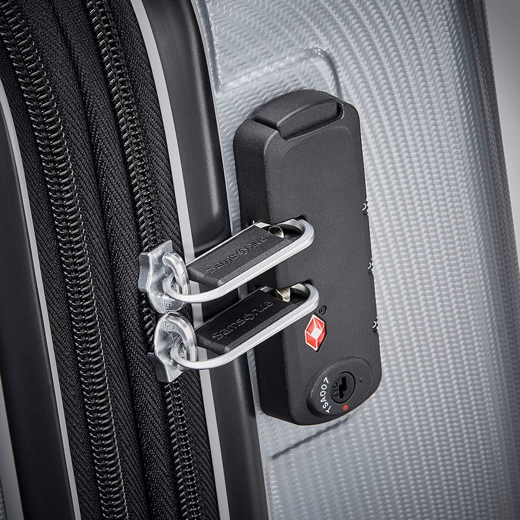 Hardside Luggage with Spinners 2-Piece Set Silver R4373