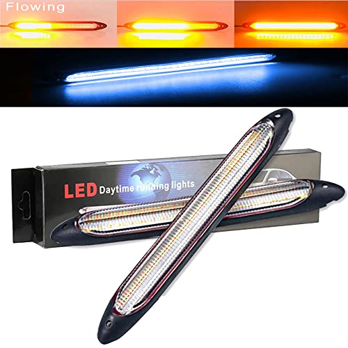 12V Waterproof LED Daytime Running Lights Strip 2Pcs X5532