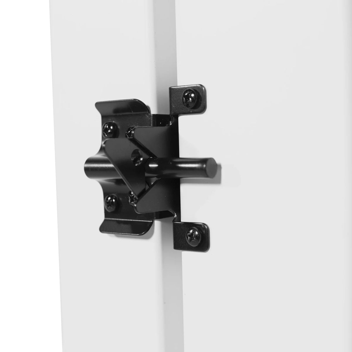 White Vinyl Dog Ear Picket Fence Gate H742