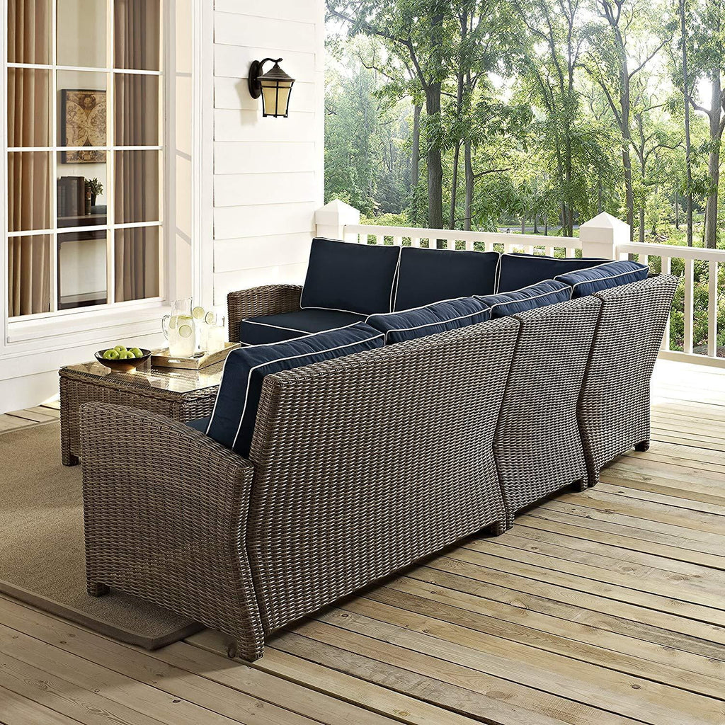 5Pc Outdoor Wicker Sectional Set F589