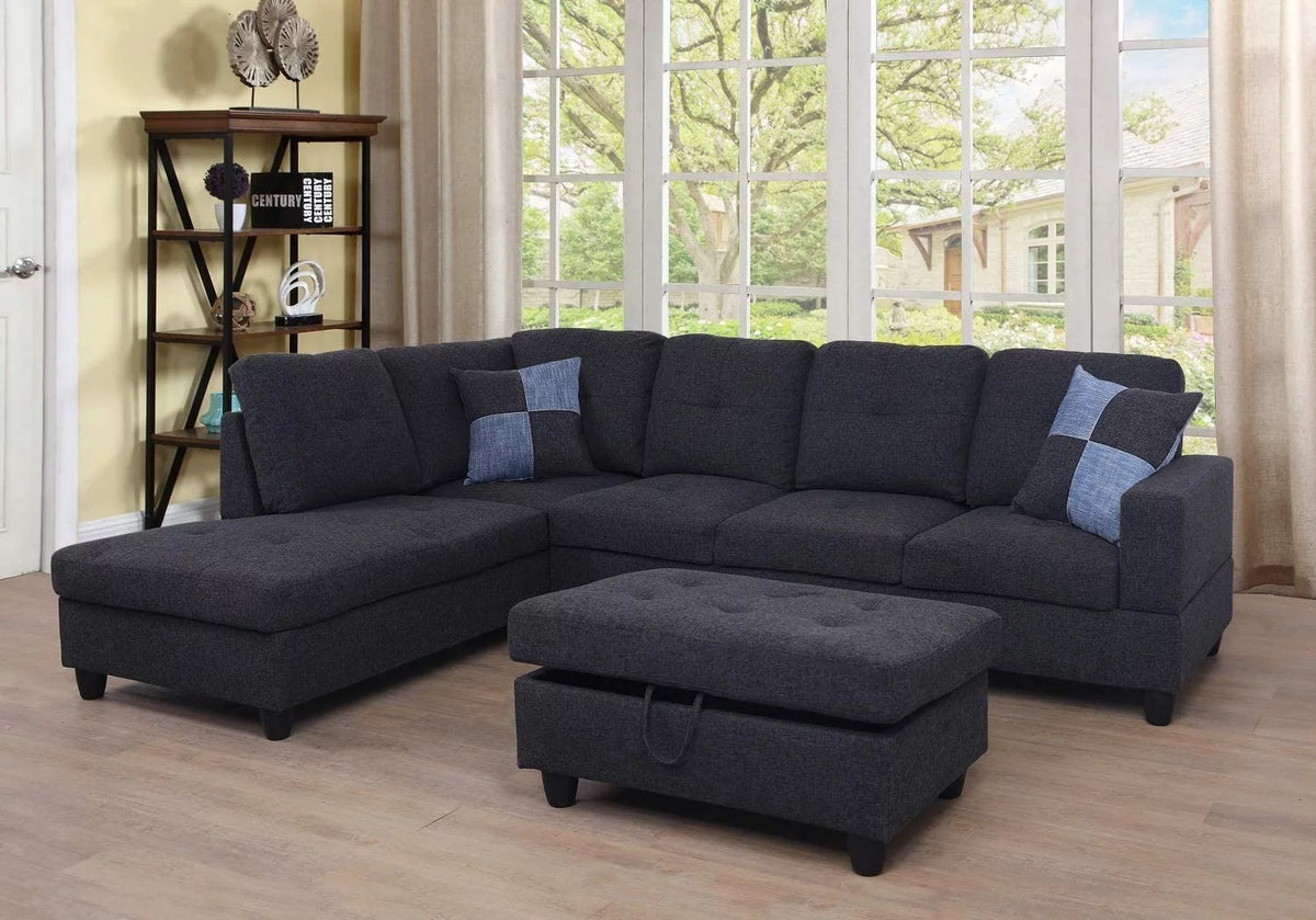 103.5'' Sleeper Sectional with Storage Ottoman N95924