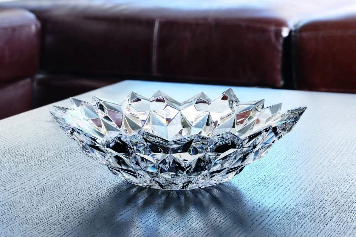 Clear 12.6 Inches Decorative Glass Bowl T9479