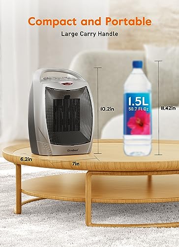 Portable Electric Ceramic Space Heater with Thermostat Y323