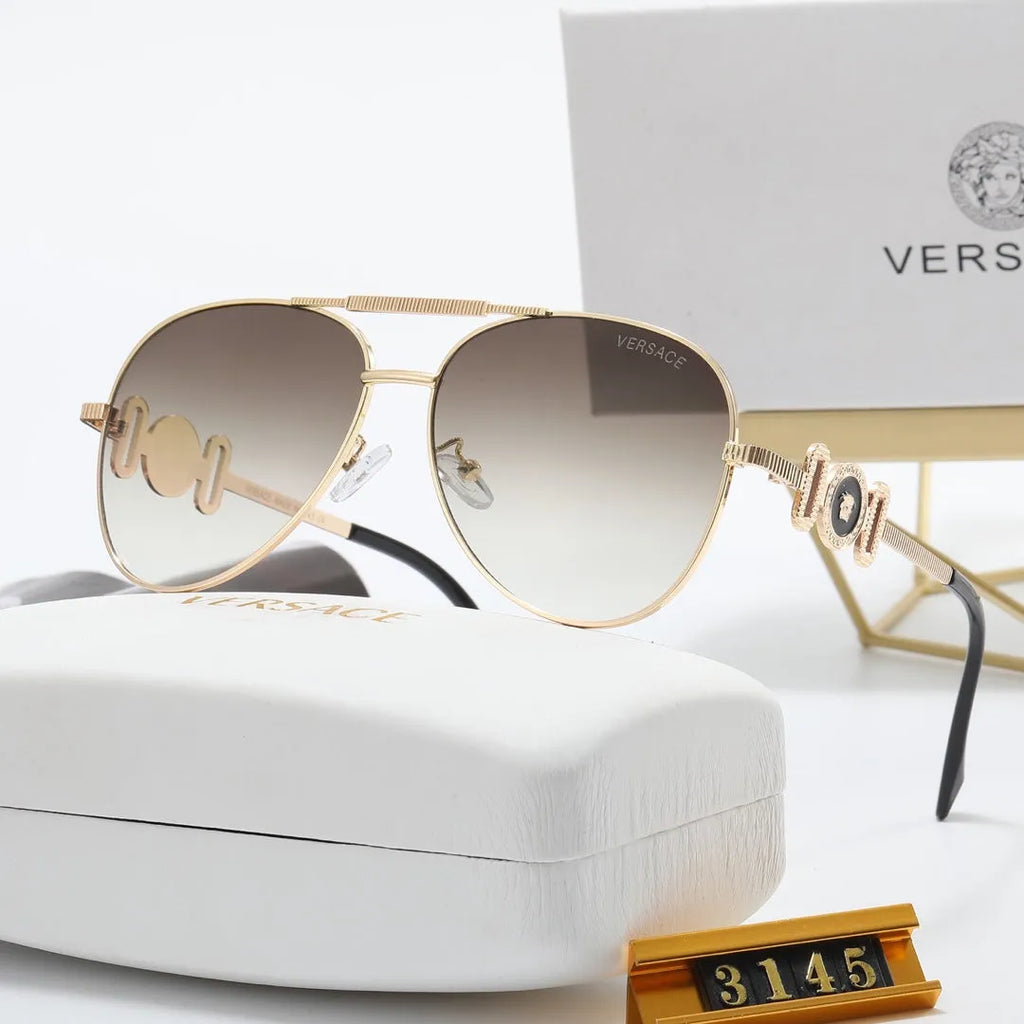 Fashion Double Layer Frame Elliptical Polarized Sunglasses X355