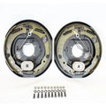 Pair of 12" Self-Adjusting Electric Trailer Brake Assemblies with Hardware W51958