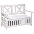 Wooden Storage Bench with Storage Box V1260
