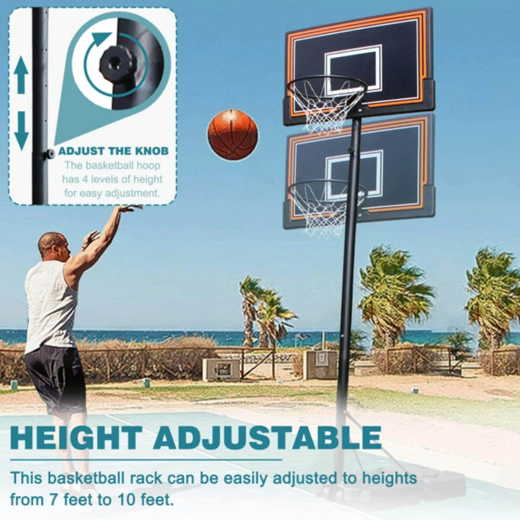 Height Adjustable Basketball Hoop with Stand & Wheels N7927