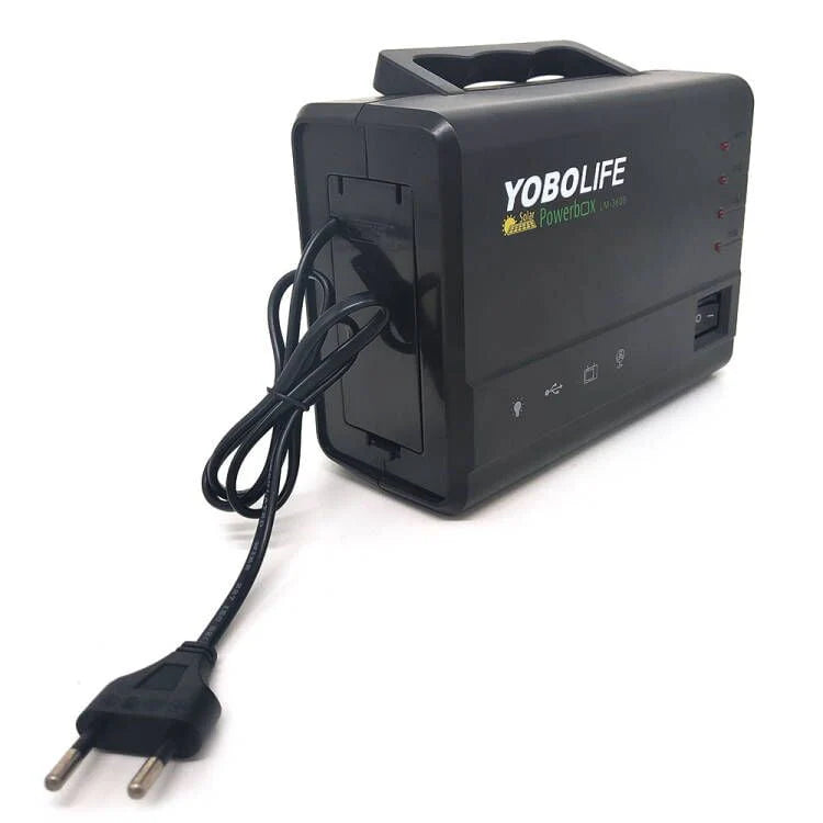 Portable Solar Generator with Solar Panel and LED Lights F1839