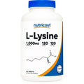 L-Lysine 1000mg 120 Tablets Gluten Free Non-GMO Amino Acid Supplement I4823