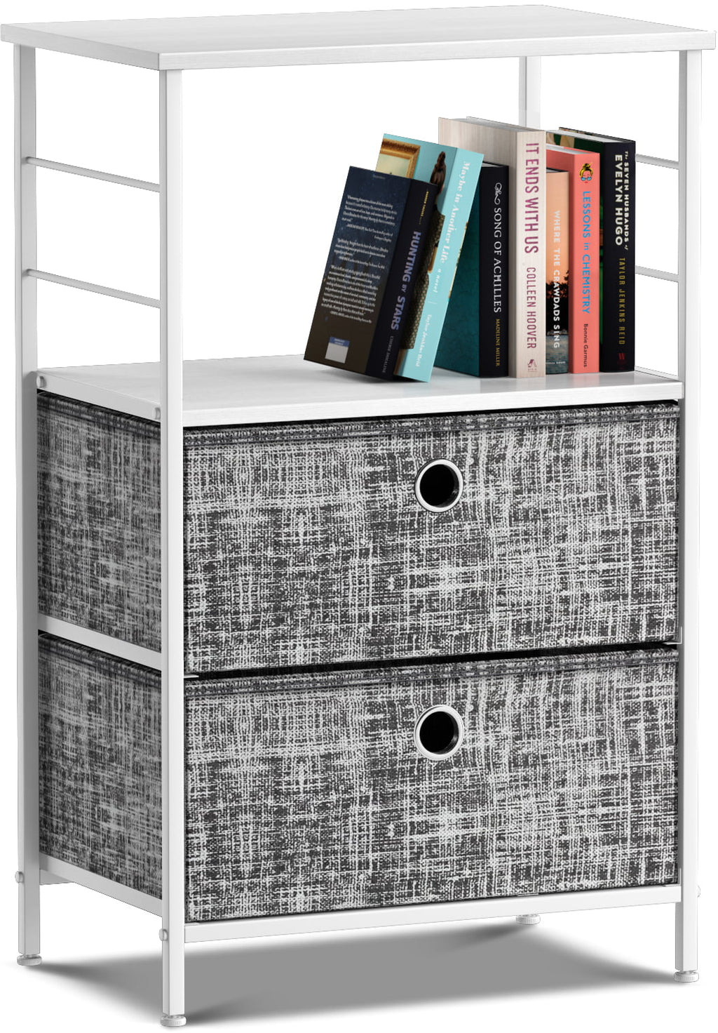 2 Drawer Nightstand with Shelf O45980