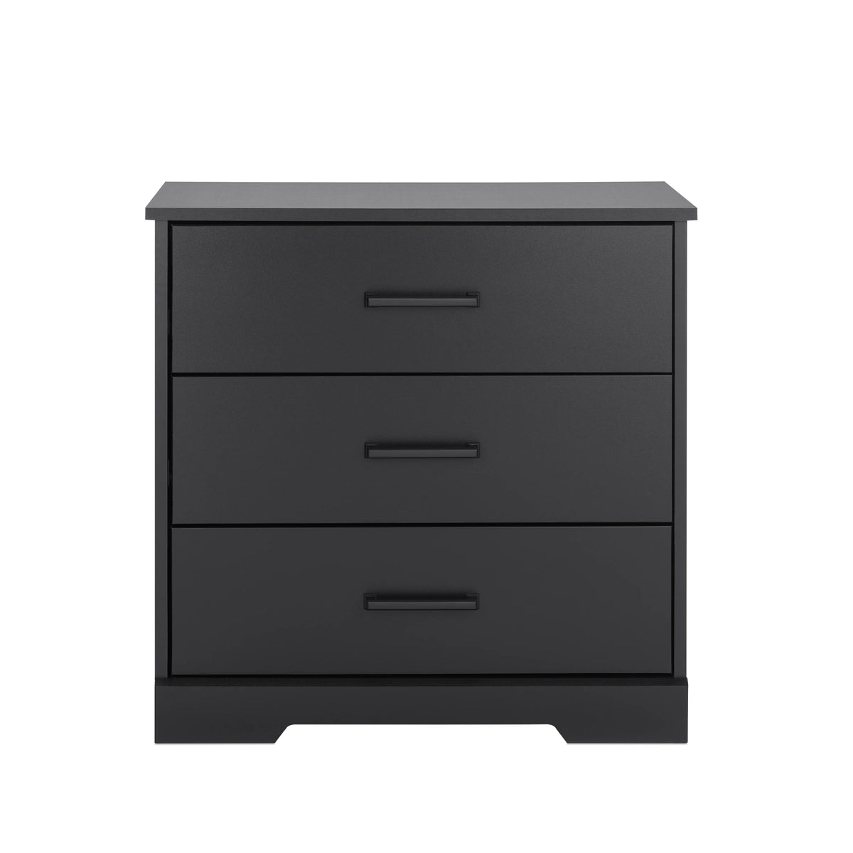 Black 3 Drawer Nightstand Bedside Table N89962