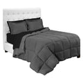 King Black Microfiber Bed in A Bag L467