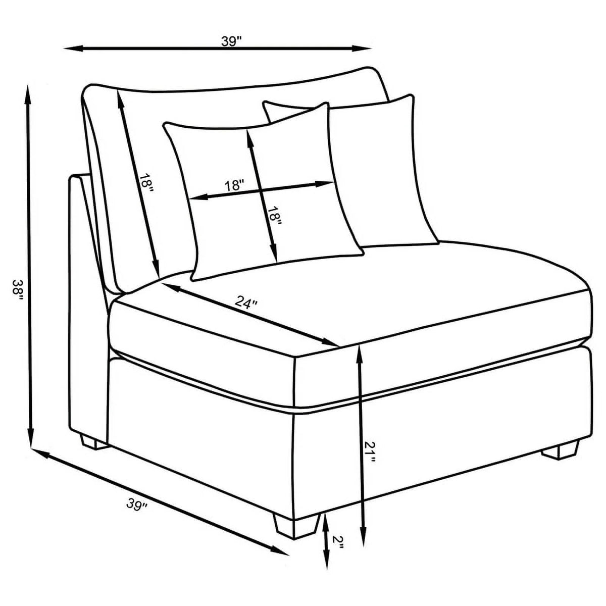 Gray 6-piece Fabric Upholstered Modular Sectional L884