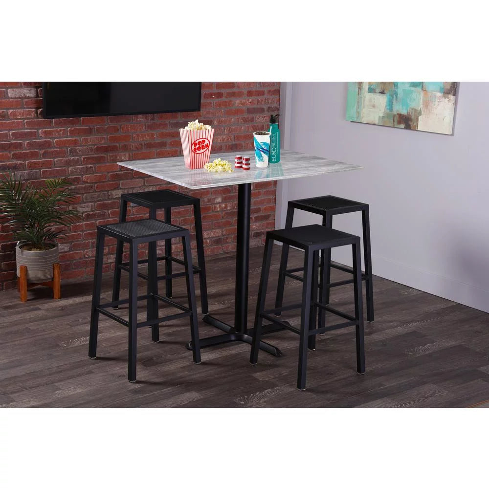 36" Diameter White Marble Indoor/Outdoor Table Top E1715