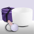 Frosted Heart Chakra Quartz Crystal Singing Bowl 8 inch O564355