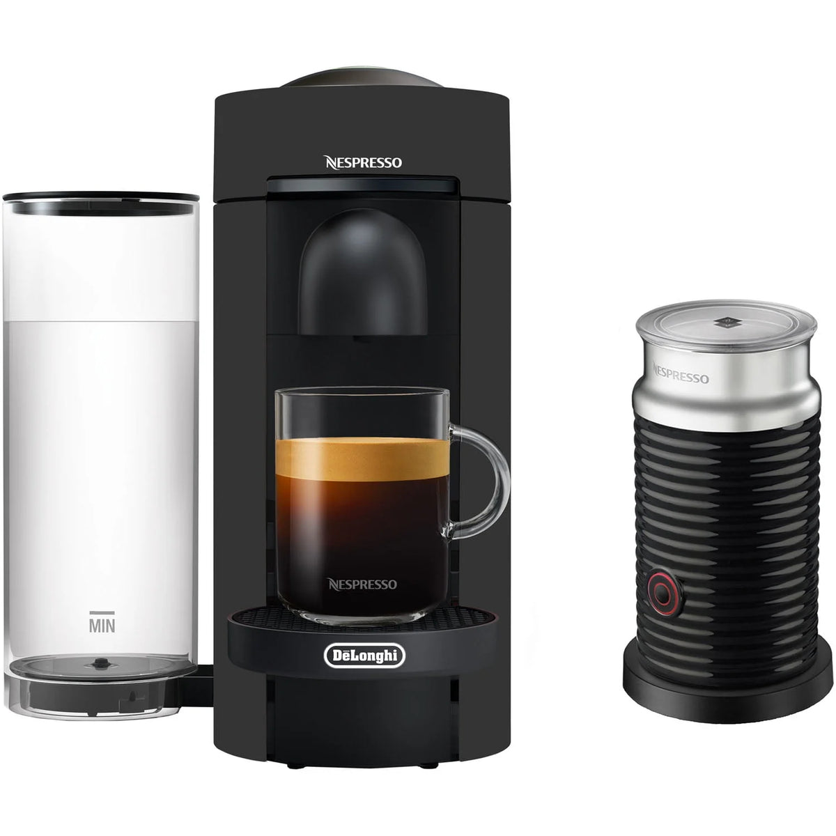 Black Matte Coffee and Espresso Machine D90585