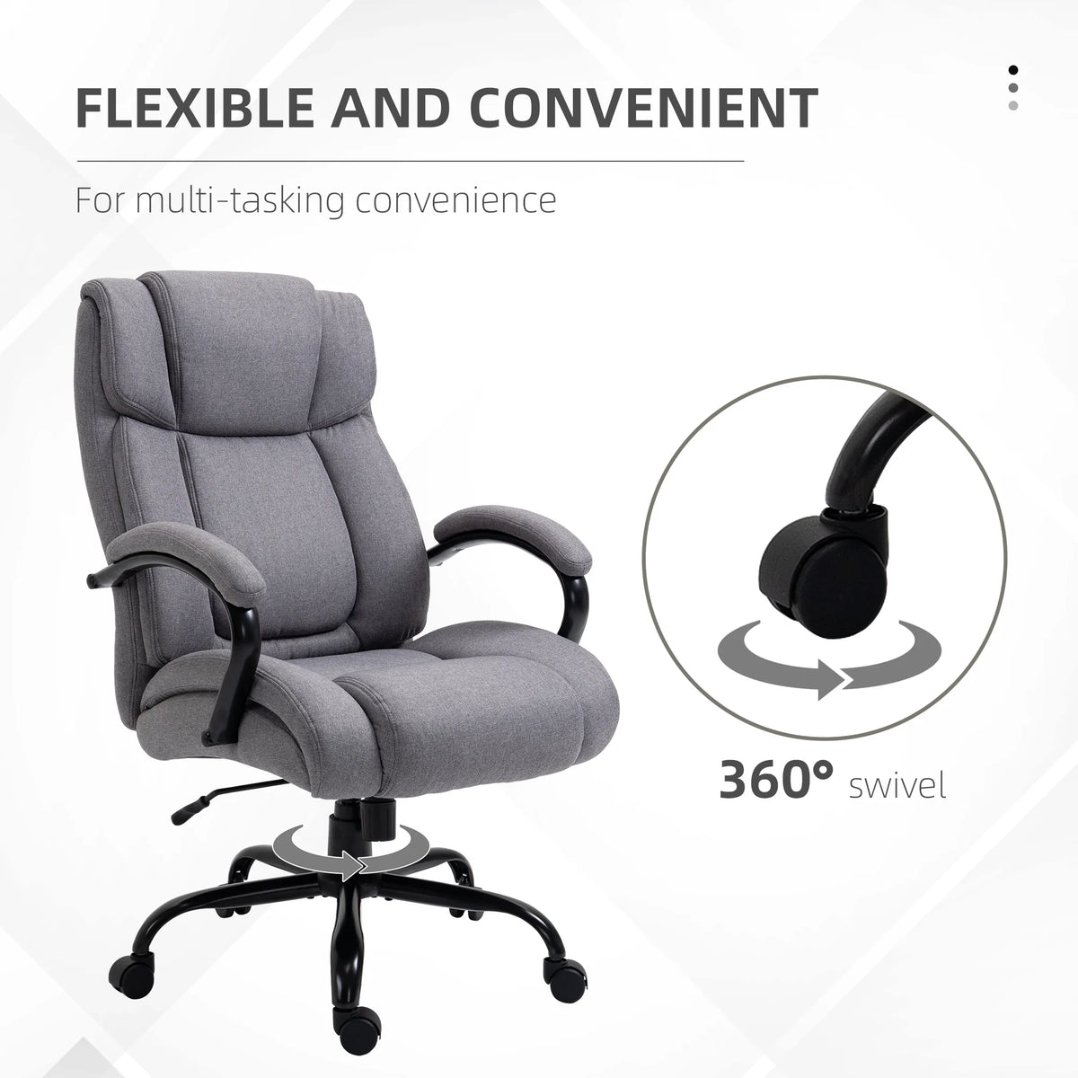 Linen Fabric Executive Office Chair Q984