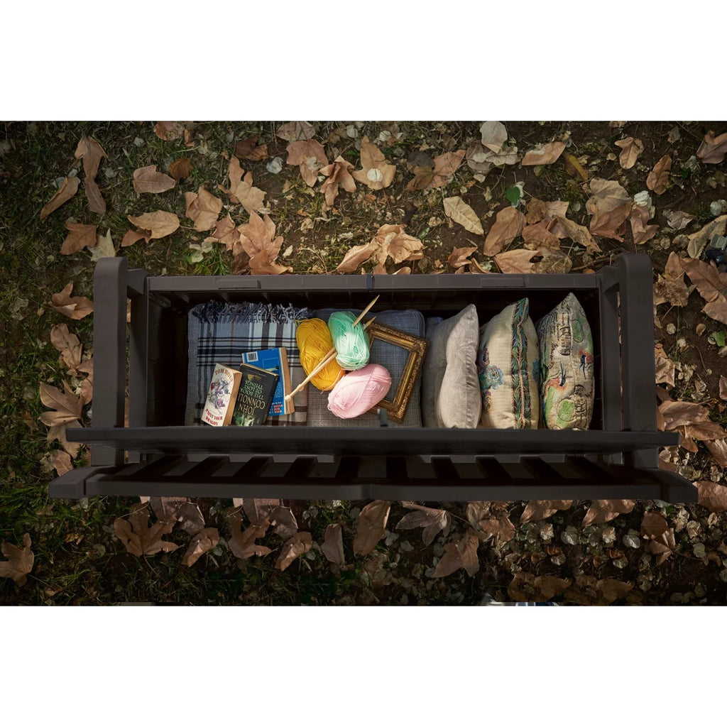 Outdoor Storage Resin Bench S6030