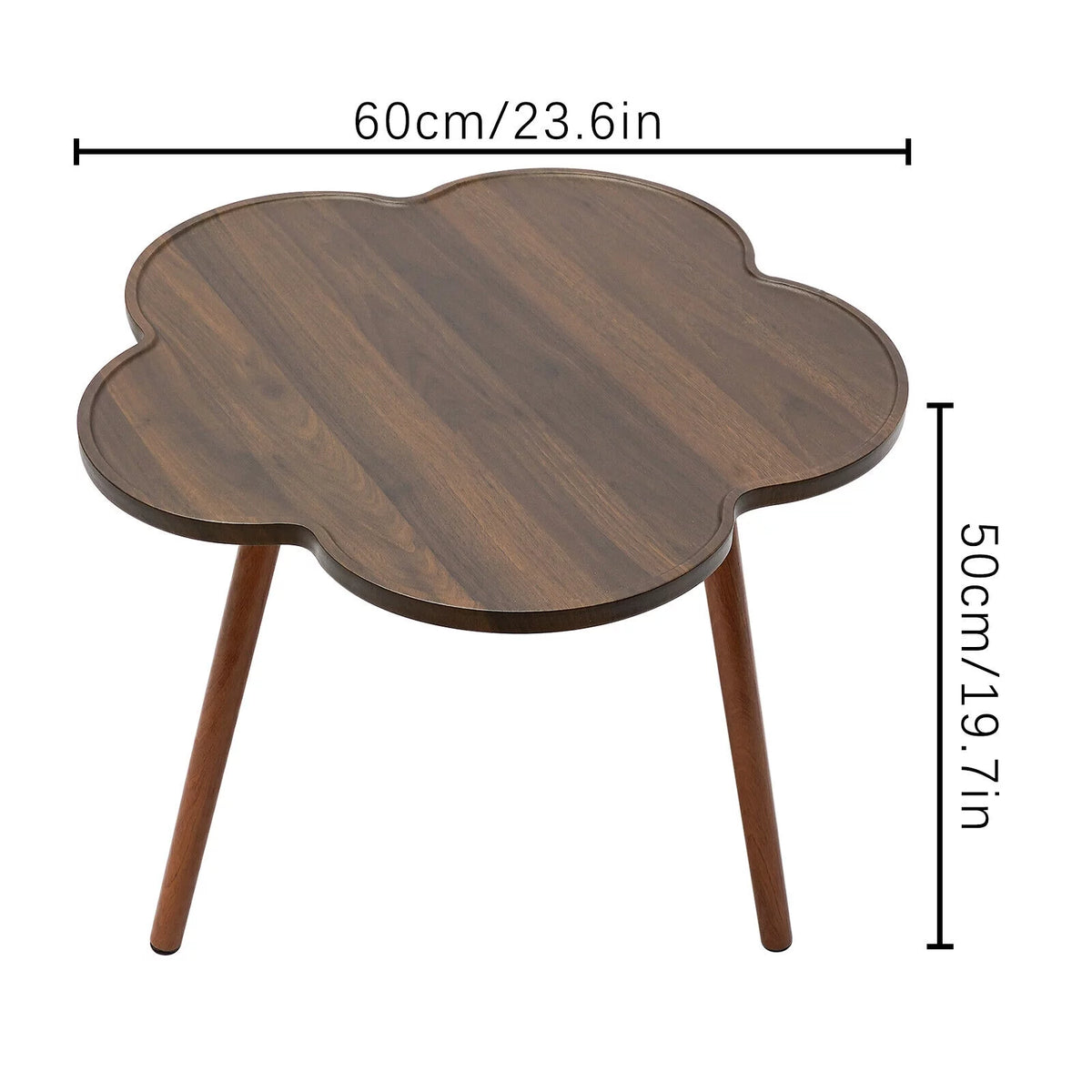 Log Color Coffee Table with Wood Legs X87193