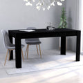 Black Chipboard Dining Table X96557