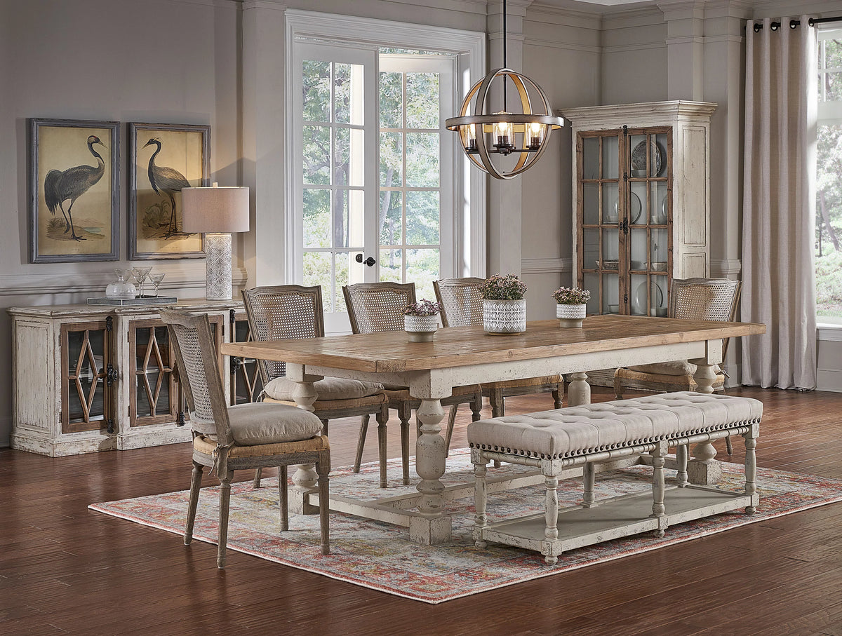 53-inch Tufted Bench with Floor Shelf O477943